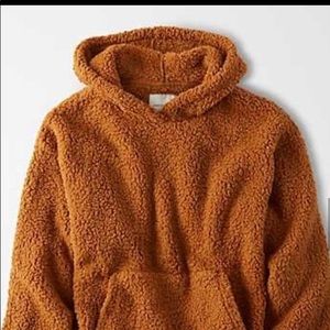 Two American Eagle Sherpa Hoodies